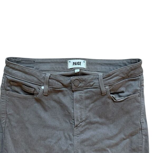 Womens Paige Olive Verdugo Ankle Raw Hem Jeans - Sz 30 - Picture 2 of 3